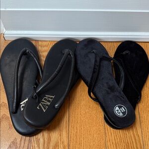 Zara Black Sandals